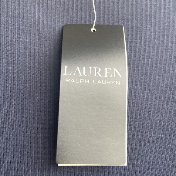 Lauren Ralph Lauren Stretch Cotton Boatneck Tee Lauren Navy Size XXL - Picture 10 of 14